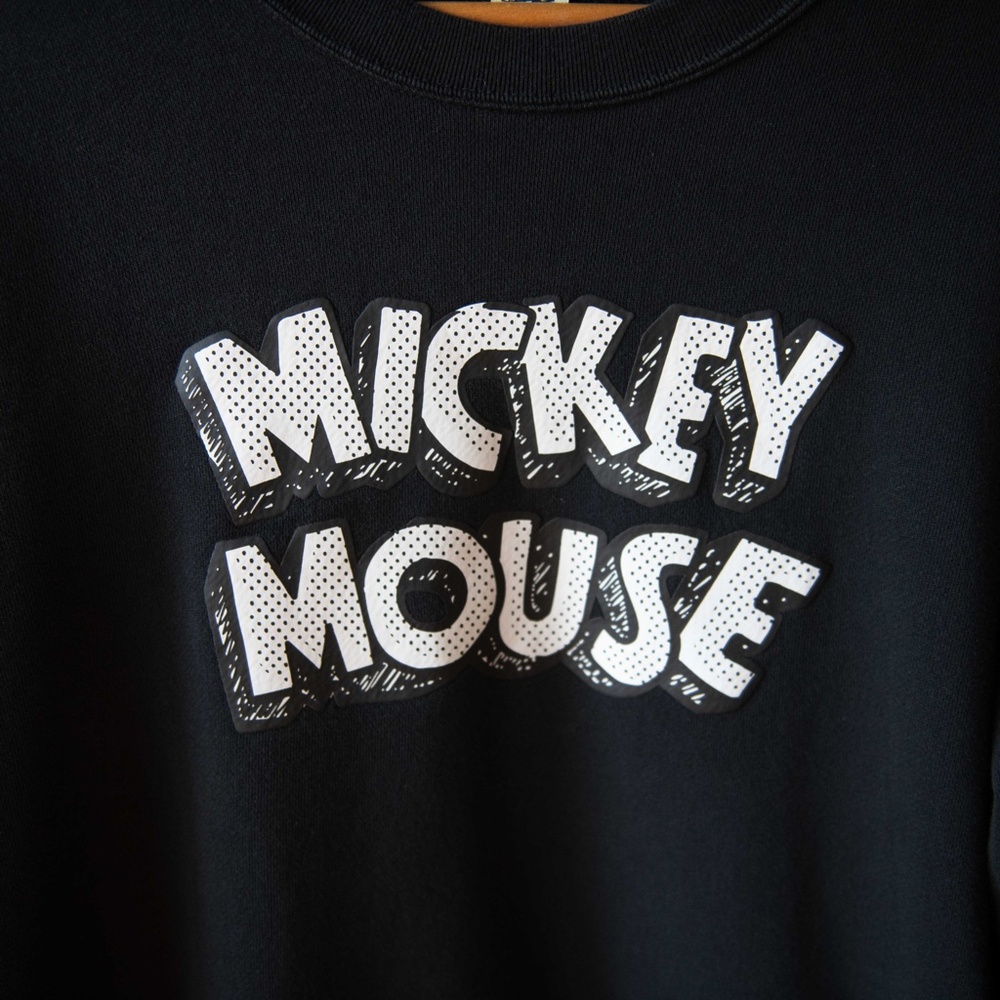 Uniqlo UT Joshua Vides Monochrome Mickey Mouse Pluto Sweatshirt - Picture 3 of 9